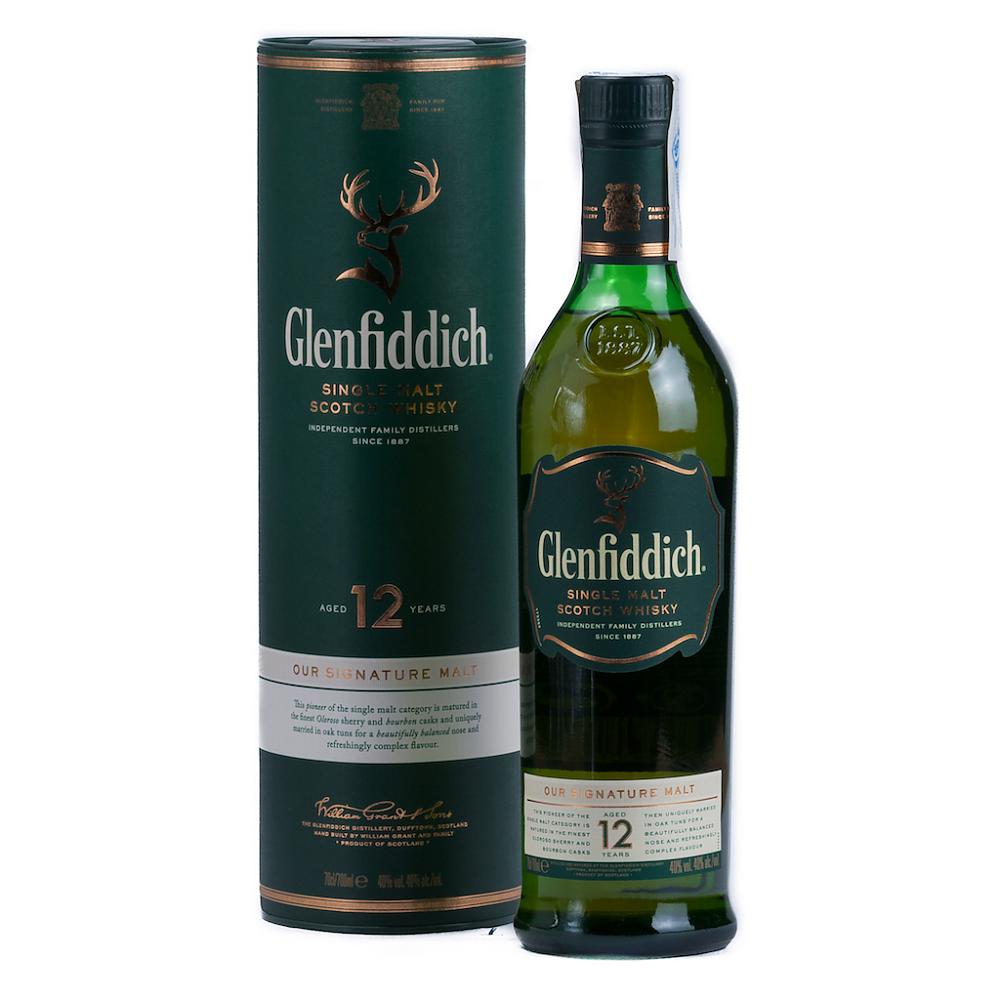  Whisky Glenfiddich 12 años (Con Estuche)